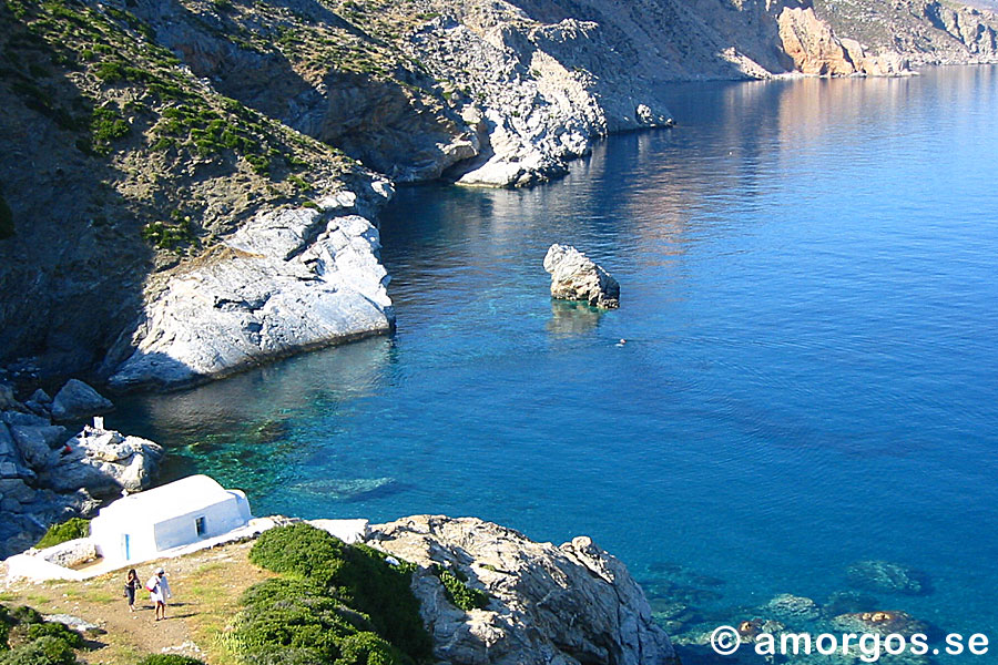 Amorgos. Agia Anna. Grekland.