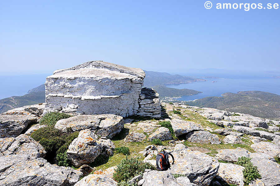 Södra Amorgos sett från Profitis Elias