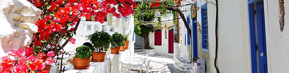 Chora på Amorgos som är den bästa ön i hela Grekland.